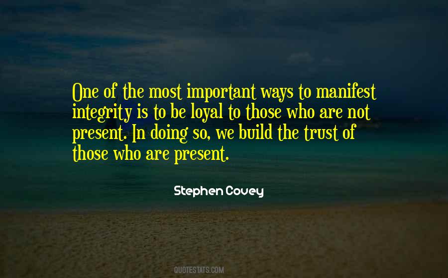 Build Trust Quotes #1026504