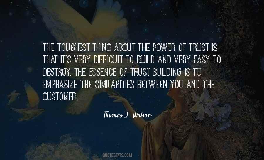 Build Trust Quotes #20299