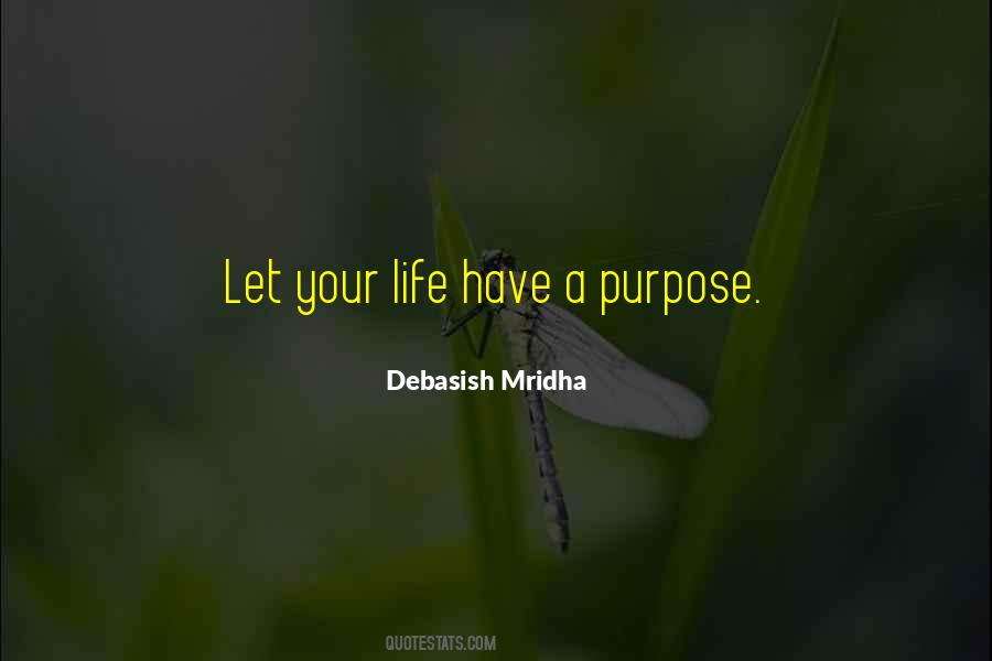 Have A Purpose Quotes #1092645