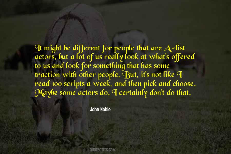 Choose To Be Different Quotes #142577