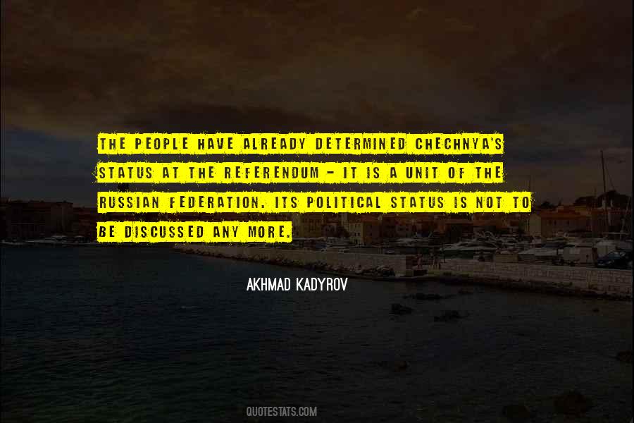 Political Status Quotes #1353358