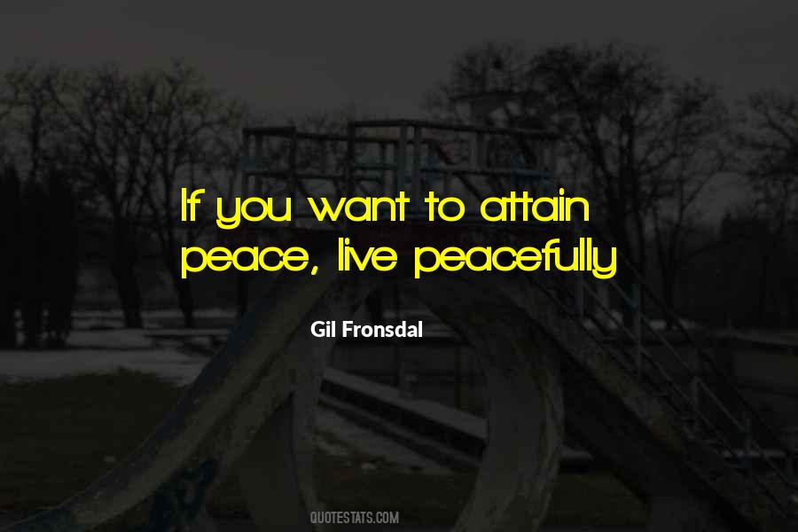 Peace Live Quotes #1071483
