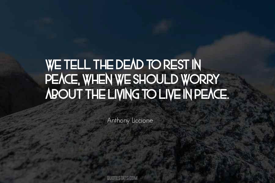 Peace Live Quotes #171472