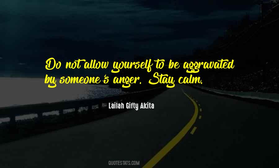 Quotes About Anger Calm #491356