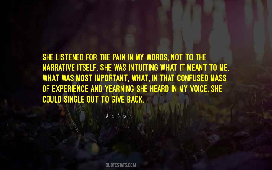 Quotes About Experience Of Pain #1622742