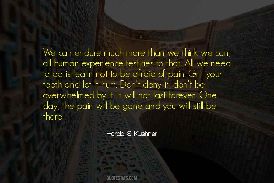 Quotes About Experience Of Pain #185926