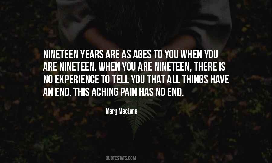 Quotes About Experience Of Pain #711327