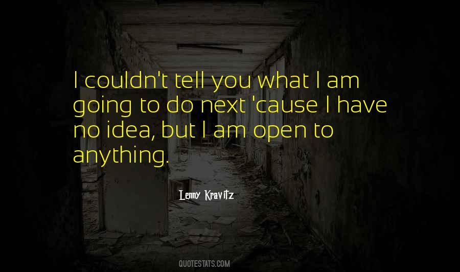 But You Have No Idea Quotes #1265069