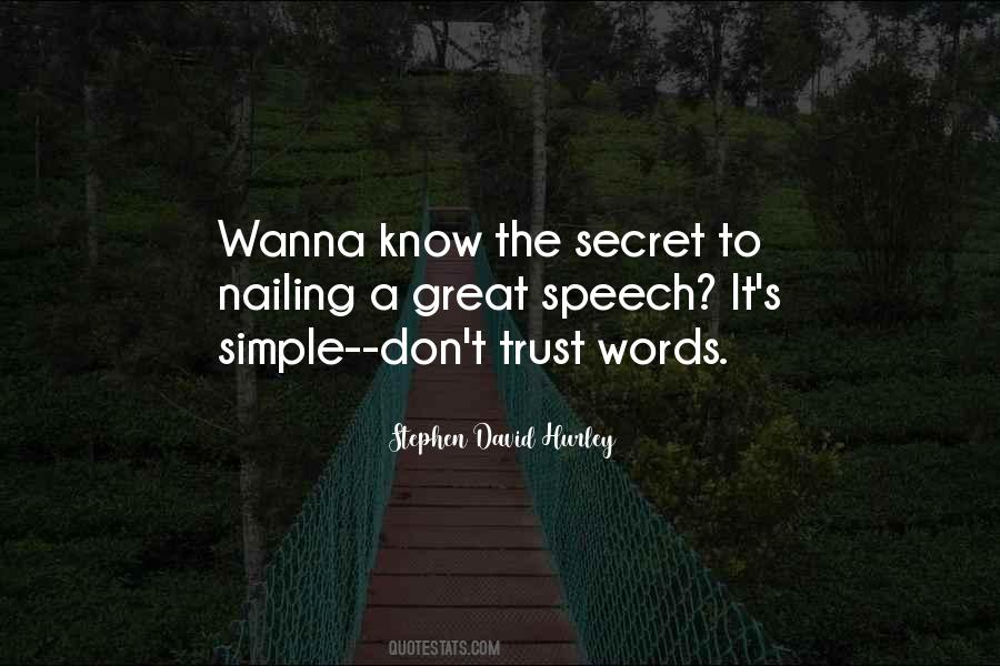 Simple Trust Quotes #1490341