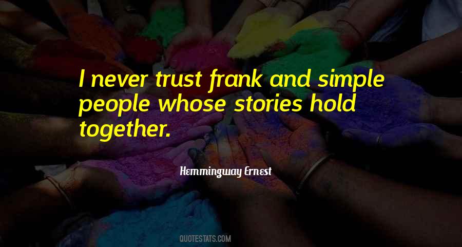 Simple Trust Quotes #1496618