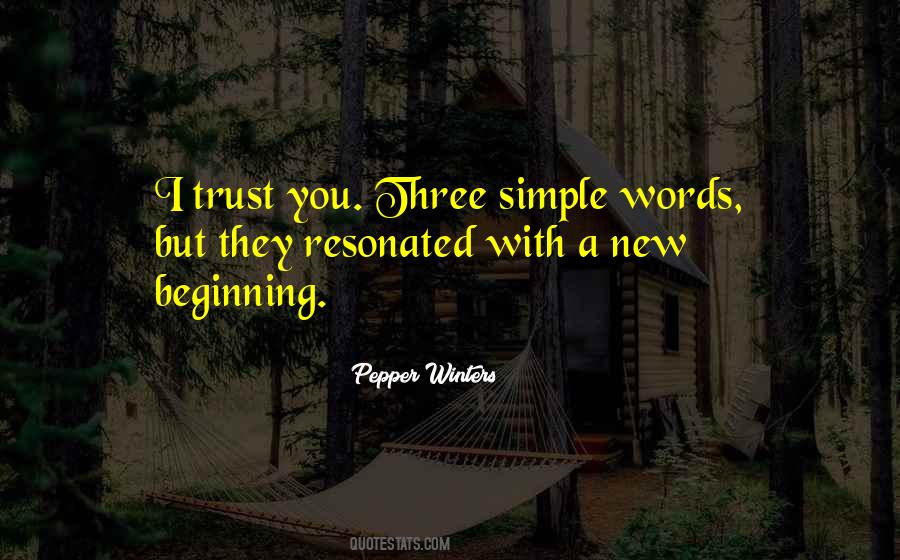 Simple Trust Quotes #1656332