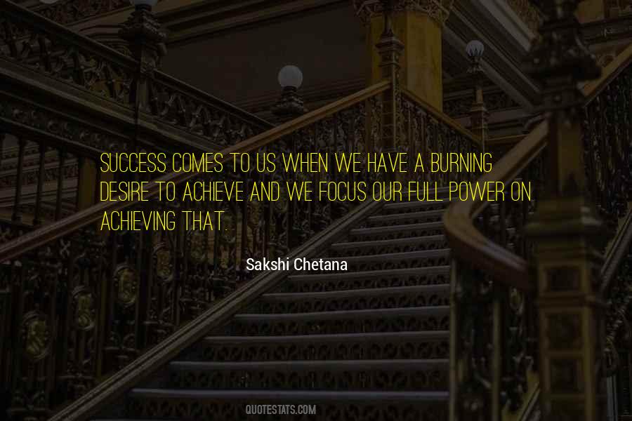 Desire Success Quotes #205478