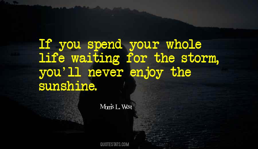 Enjoy The Storm Quotes #621061