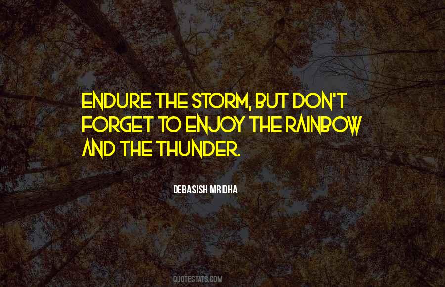 Enjoy The Storm Quotes #723547