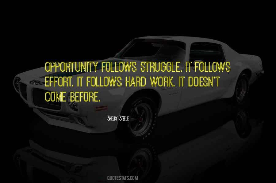 Hard Work Opportunity Quotes #253858