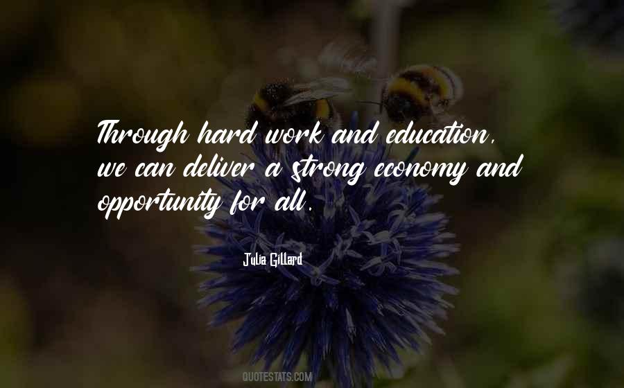 Hard Work Opportunity Quotes #553069