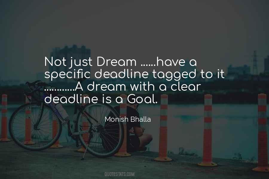 A Goal Is A Dream With A Deadline Quotes #920825 A Goal Is A Dream With A Deadline Quotes #920825