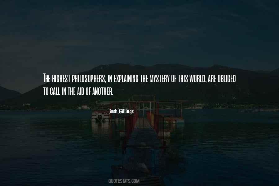 Mystery World Quotes #1791691