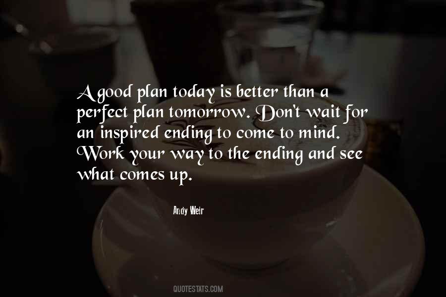 Plan For Today Quotes #590221