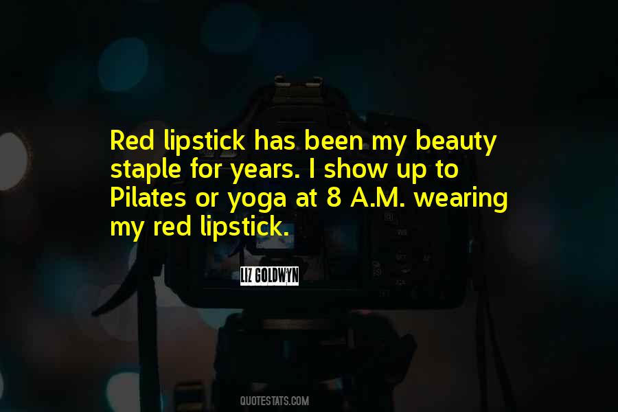 Beauty Red Lipstick Quotes #1444953