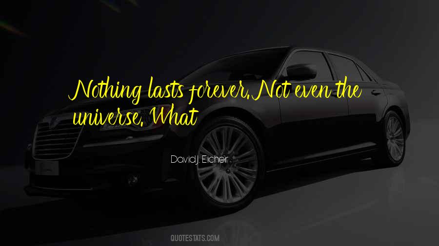 Nothing Forever Quotes #313558
