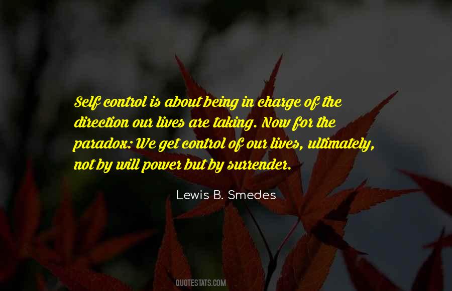 Not Being In Control Quotes #1825041