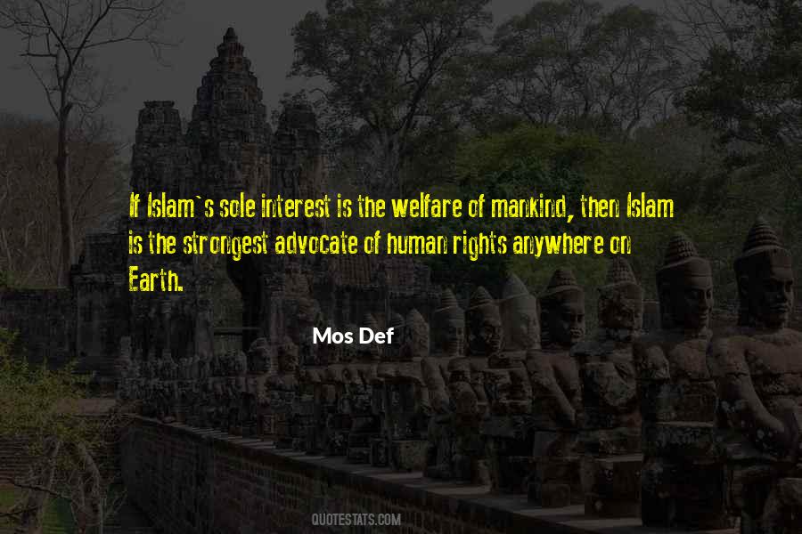 Human Welfare Quotes #22529