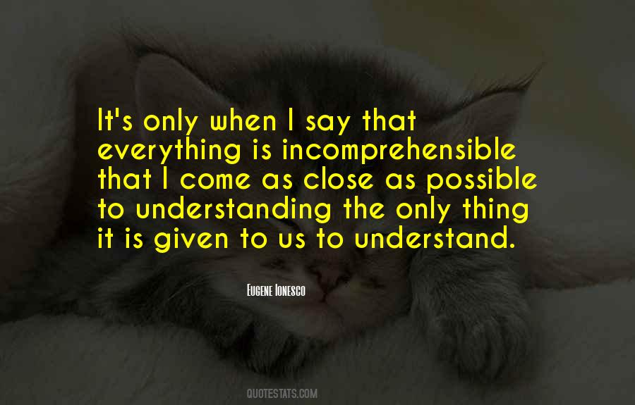 I Understand Everything Quotes #158098