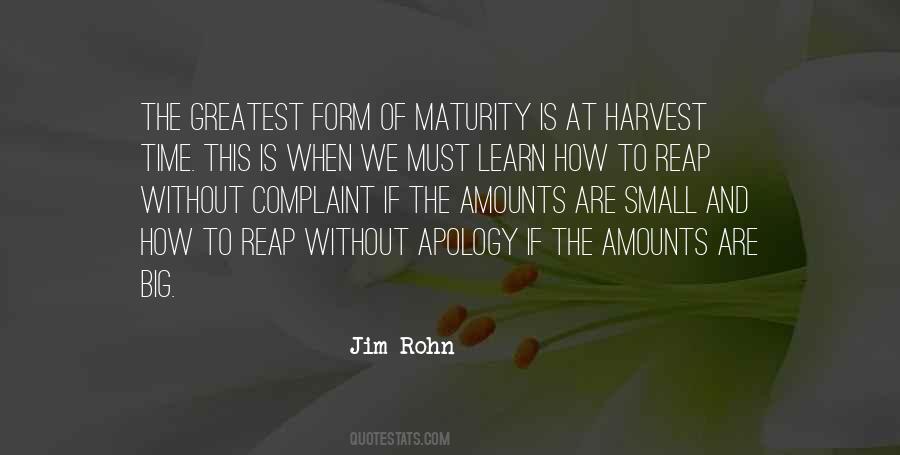 Maturity Is When Quotes #141812
