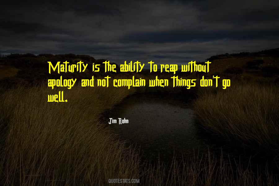 Maturity Is When Quotes #63635