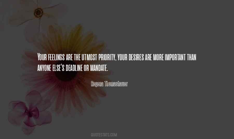 Quotes About Your Priority #447090