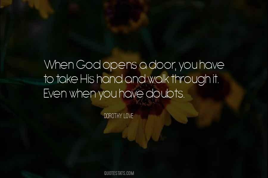 When God Opens A Door Quotes #526730