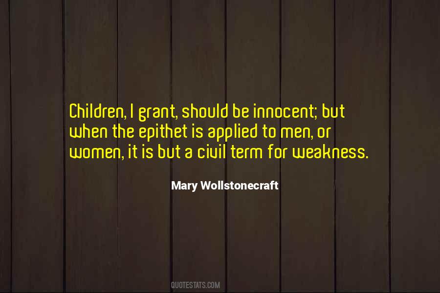 Quotes About Innocent Children #1455447