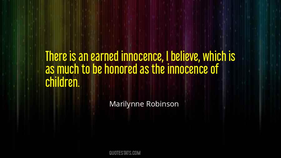 Quotes About Innocence Of Children #1193622