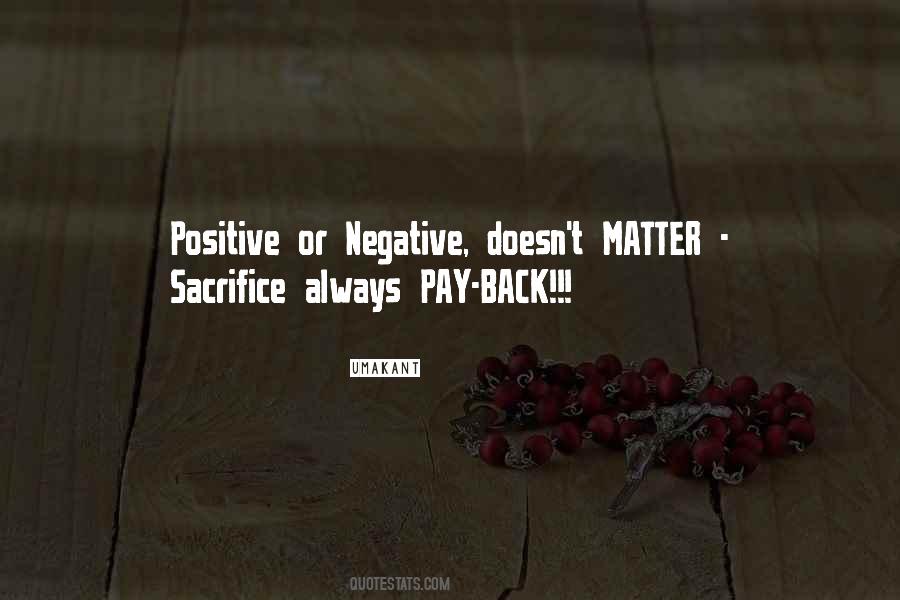 Positive Sacrifice Quotes #918408