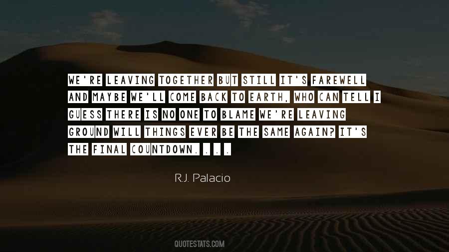 No One To Blame Quotes #96010