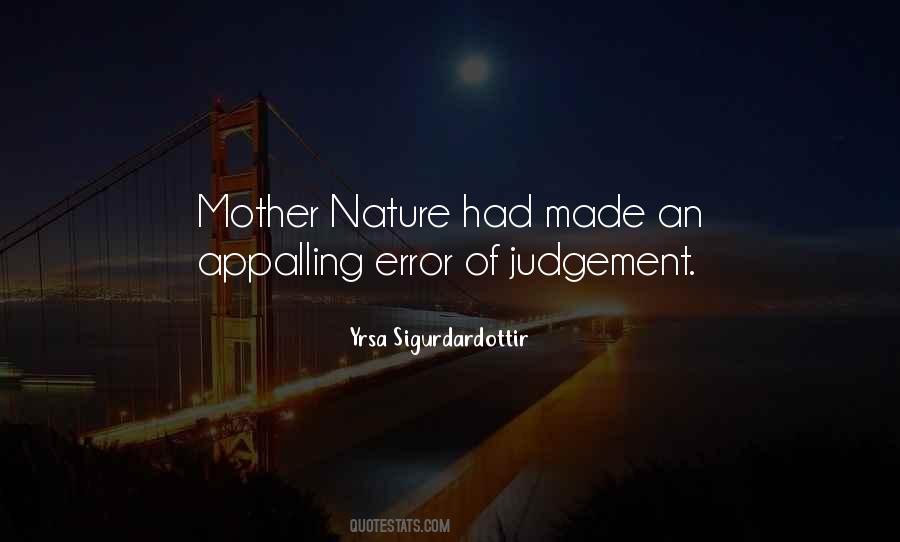 Error Of Judgement Quotes #1571833