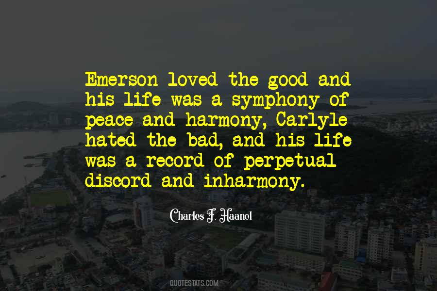 Harmony Life Quotes #446812