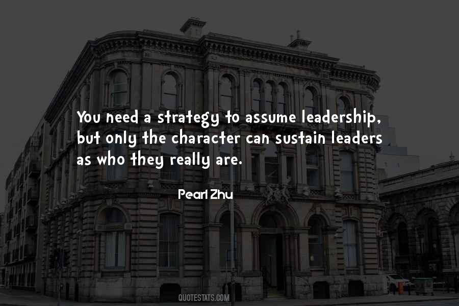 Leadership Strategy Quotes #1830897