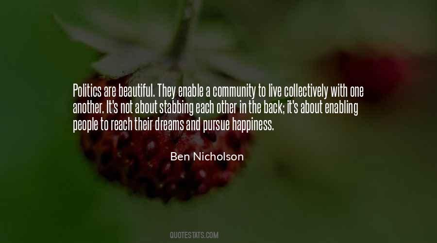 Quotes About Community Happiness #1246325