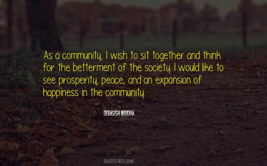 Quotes About Community Happiness #1814390
