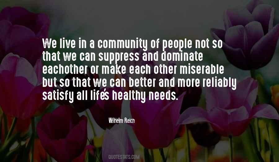 Quotes About Community Happiness #722767