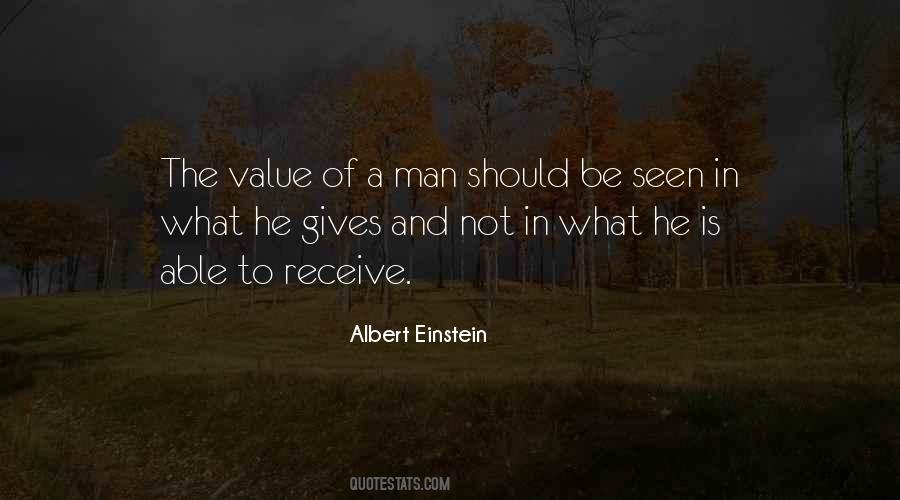 Value Of A Man Quotes #1218096