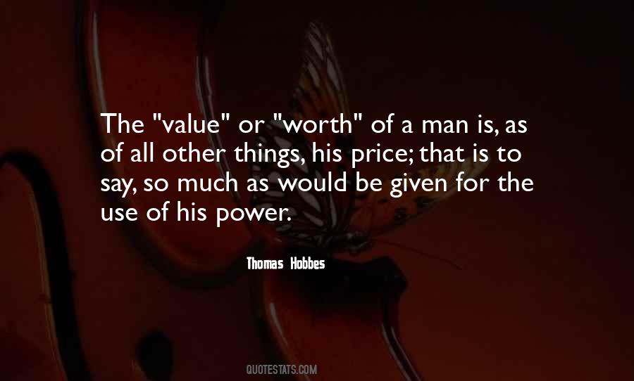 Value Of A Man Quotes #828966