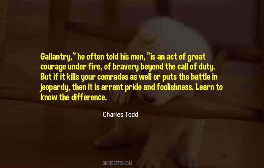 Act Of Bravery Quotes #1498047