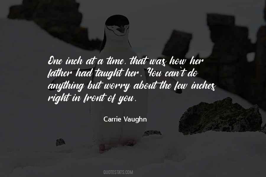 One Inch At A Time Quotes #494772