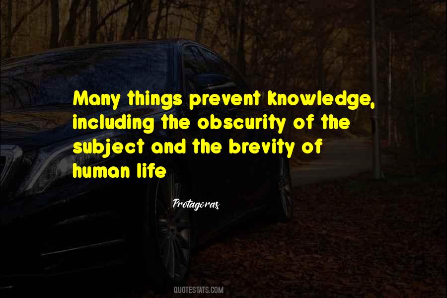 Brevity Of Human Life Quotes #96837