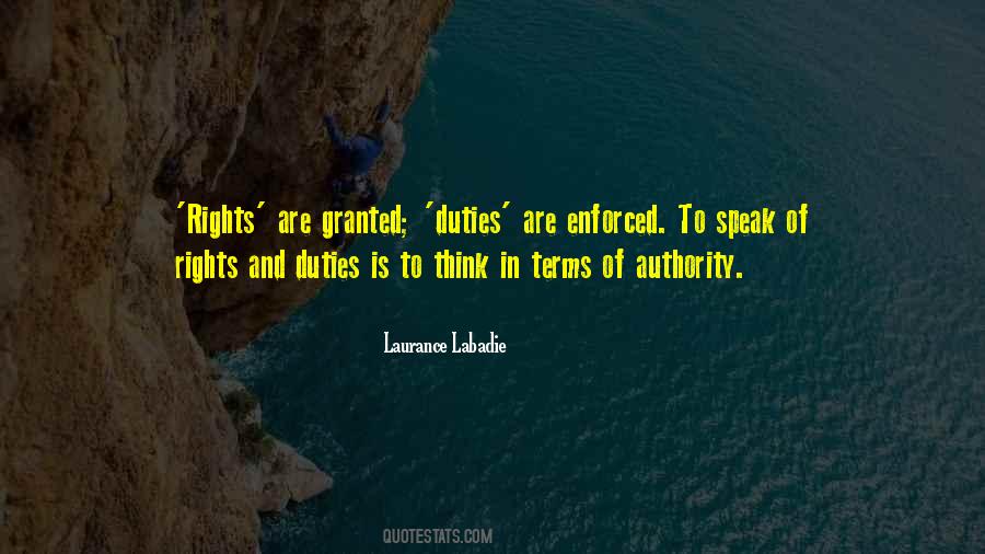 Duties And Rights Quotes #1596626