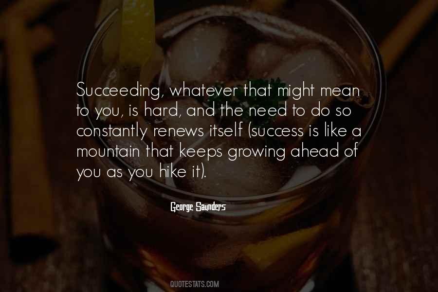 Success Mountain Quotes #466127