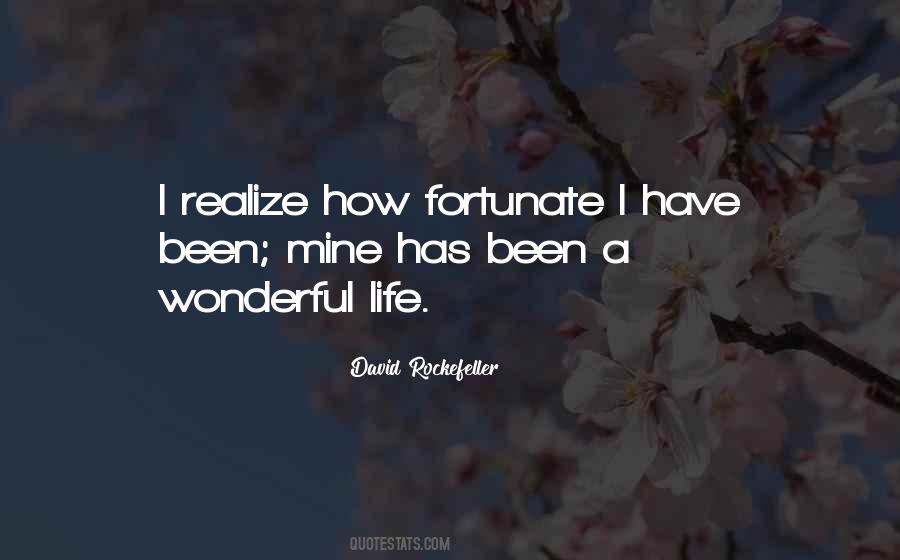 How Fortunate Quotes #1177748